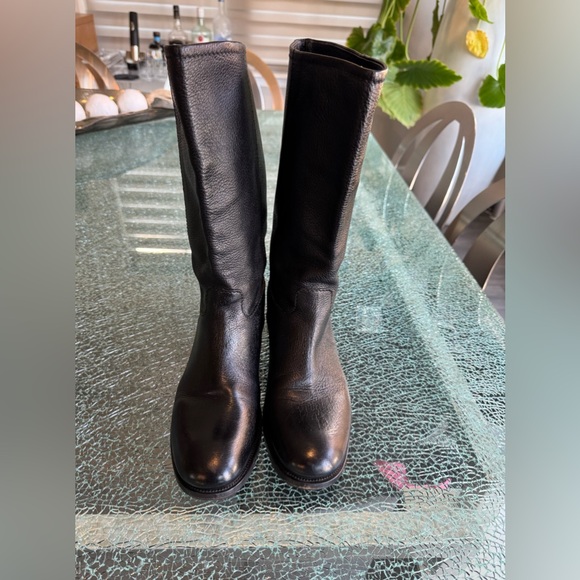 Prada Black Leather boots 39.5
